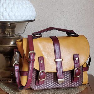 Modcloth Mustard Academic Satchel